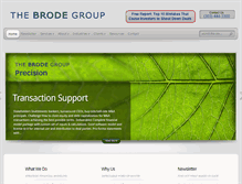 Tablet Screenshot of brodegroup.com